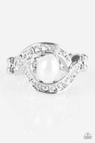 Paparazzi "CACHE Me If You Can - White" ring Paparazzi Jewelry