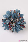 Paparazzi "Cactus Flower" Blue Hair Clip Paparazzi Jewelry