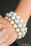 Paparazzi "Cadillac Lane" White Bracelet Paparazzi Jewelry