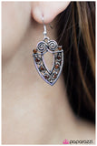 Paparazzi "Call A Spade A Spade - Brown" earring Paparazzi Jewelry