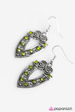 Paparazzi "Call A Spade A Spade" Green Earrings Paparazzi Jewelry