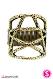 Paparazzi "Call It A Night - Brass" ring Paparazzi Jewelry