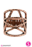 Paparazzi "Call It A Night - Copper" ring Paparazzi Jewelry