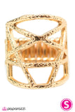 Paparazzi "Call It A Night - Gold" ring Paparazzi Jewelry