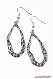 Paparazzi "Call Me Asymmetrical" Black Earrings Paparazzi Jewelry