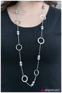 Paparazzi "Call Me Irresistible" Silver Necklace & Earring Set Paparazzi Jewelry