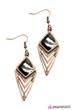 Paparazzi "Call of the Wild" Copper Earrings Paparazzi Jewelry