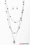 Paparazzi "Calm and Casual" Black Lanyard Necklace & Earring Set Paparazzi Jewelry