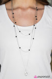 Paparazzi "Calm and Casual" Black Lanyard Necklace & Earring Set Paparazzi Jewelry