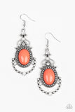 Paparazzi "CAMEO and Juliet" Orange Earrings Paparazzi Jewelry