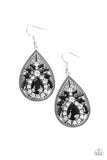 Paparazzi "Candlelight Sparkle" Black  Earrings Paparazzi Jewelry