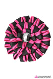 Paparazzi "Candy Striper" Pink Hair Clip Paparazzi Jewelry