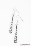 Paparazzi "Can I Borrow A PEN-dulum?" Silver Earrings Paparazzi Jewelry