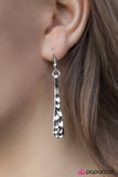 Paparazzi "Can I Borrow A PEN-dulum?" Silver Earrings Paparazzi Jewelry