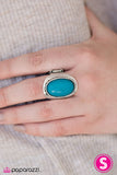 Paparazzi "Can I Get A Yee-Haw - Blue" ring Paparazzi Jewelry