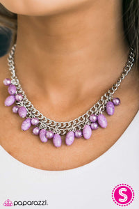 Paparazzi "Cant BEAD Tamed" Purple Necklace & Earring Set Paparazzi Jewelry