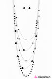 Paparazzi "Cant Stop the Feeling" Black Necklace & Earring Set Paparazzi Jewelry