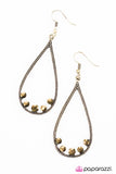 Paparazzi "Cant TEAR My Eyes Away - Brass" earring Paparazzi Jewelry