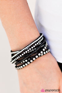 Paparazzi "Cant Touch This" Black 006XX Wrap Bracelet Paparazzi Jewelry