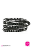 Paparazzi "Cant Touch This" Black Wrap Bracelet Paparazzi Jewelry