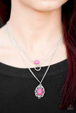 Paparazzi "Canyon Cavalier - Pink" Necklace & Earring Set Paparazzi Jewelry