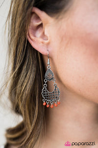 Paparazzi "Canyon Colors" Orange Earrings Paparazzi Jewelry