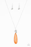 Paparazzi "Canyon Craze" Orange Necklace & Earring Set Paparazzi Jewelry