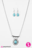 Paparazzi "Canyon Cruiser" Blue Necklace & Earring Set Paparazzi Jewelry