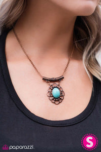 Paparazzi "Canyon Cruiser" Copper Necklace & Earring Set Paparazzi Jewelry