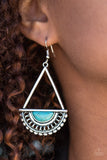 Paparazzi "Canyon Cruzin - Blue" earring Paparazzi Jewelry