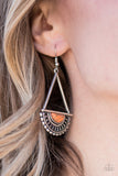 Paparazzi "Canyon Cruzin - Orange" earring Paparazzi Jewelry