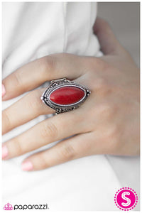 Paparazzi "Canyon Explorer" Red Ring Paparazzi Jewelry