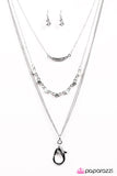 Paparazzi "Can You Adjust The MOONLIGHTING?" White Lanyard Necklace & Earring Set Paparazzi Jewelry