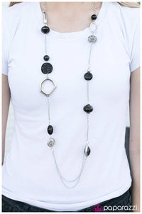 Paparazzi "Caprice" Black Necklace & Earring Set Paparazzi Jewelry