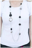 Paparazzi "Caprice" Black Necklace & Earring Set Paparazzi Jewelry