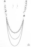 Paparazzi "Carefree and Capricious" White Necklace & Earring Set Paparazzi Jewelry