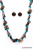 Paparazzi "Carefree Caribbean - Blue" necklace Paparazzi Jewelry