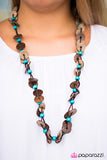 Paparazzi "Carefree Caribbean - Blue" necklace Paparazzi Jewelry