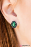 Paparazzi "Carefree Cavalier" Green Post Earrings Paparazzi Jewelry