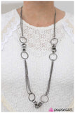 Paparazzi "Care To Join Us?" Black Necklace & Earring Set Paparazzi Jewelry