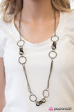 Paparazzi "Care To Join Us?" Brass Necklace & Earring Set Paparazzi Jewelry