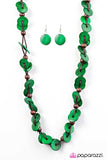 Paparazzi "Caribbean Carnival - Green" Necklace & Earring Set Paparazzi Jewelry