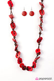 Paparazzi "Caribbean Carnival - Red" Necklace & Earring Set Paparazzi Jewelry