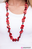 Paparazzi "Caribbean Carnival - Red" Necklace & Earring Set Paparazzi Jewelry