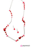 Paparazzi "Caribbean Cruise" Red Necklace & Earring Set Paparazzi Jewelry