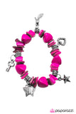 Paparazzi "Caribbean Queen" Pink Bracelet Paparazzi Jewelry
