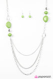 Paparazzi "Caribbean Rainbow - Green" necklace Paparazzi Jewelry