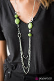 Paparazzi "Caribbean Rainbow - Green" necklace Paparazzi Jewelry