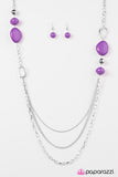 Paparazzi "Caribbean Rainbow - Purple" necklace Paparazzi Jewelry