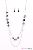 Paparazzi "Carpe Diem" Black Necklace & Earring Set Paparazzi Jewelry